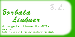 borbala linkner business card